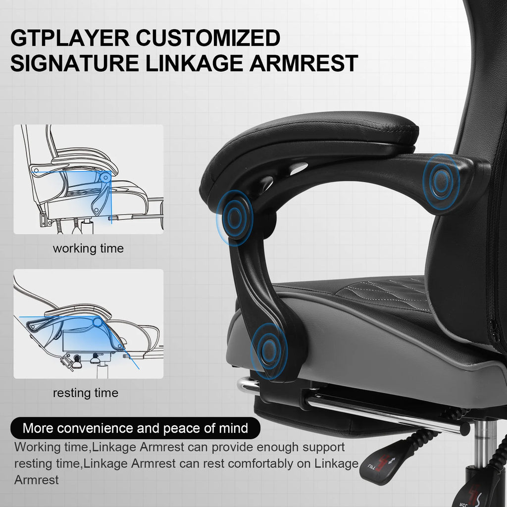 Black And White Office Gaming Chair
