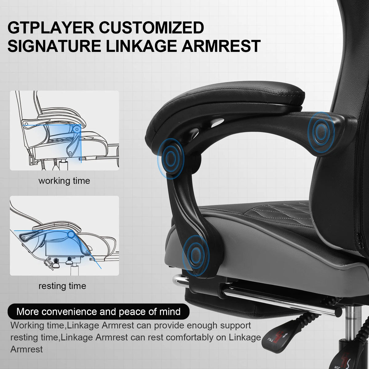 Black And White Office Gaming Chair