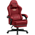 Red Video Game Chair With Footrest
