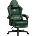 Green Gaming Chair With Footrest