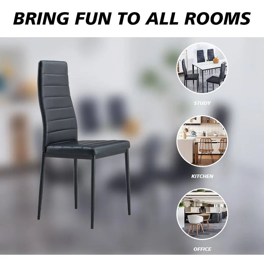 Black And Modern Dining Chairs