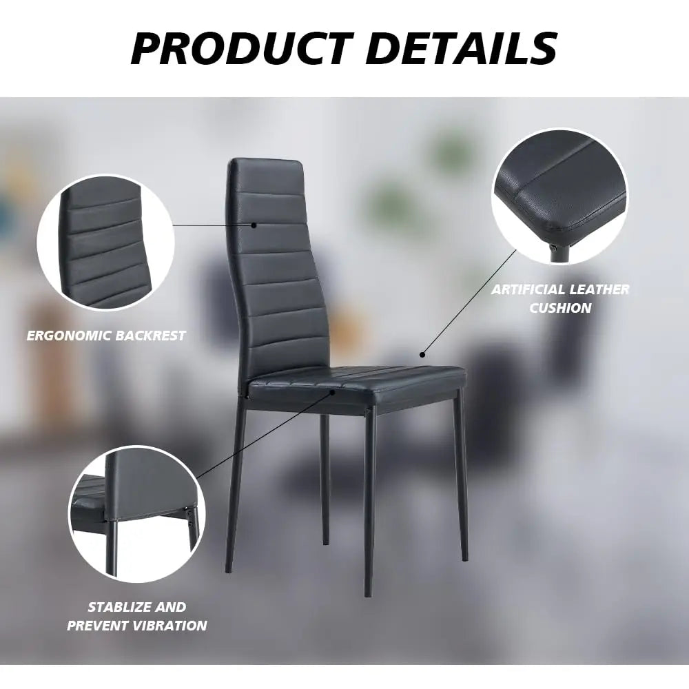 Black And Modern Dining Chairs
