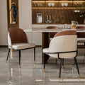 White And Brown Dining Room Chair
